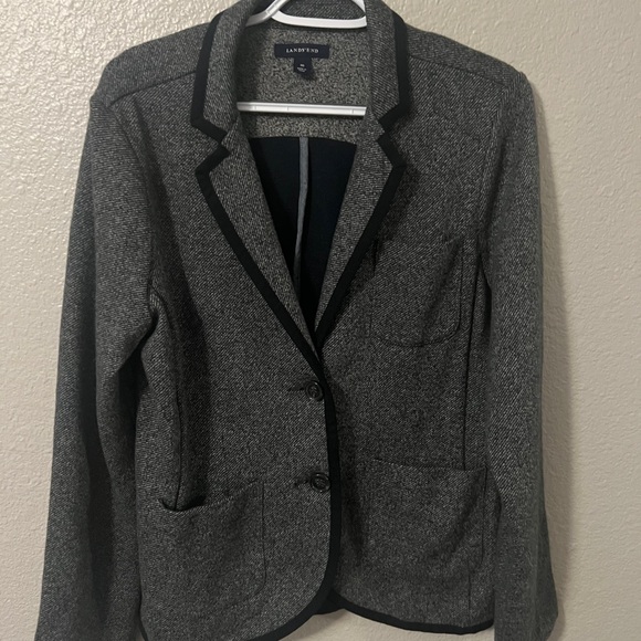 Gray Lands End Women's Blazer 16 - Picture 6 of 6